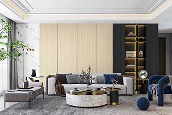 吉安轻奢风格-客厅