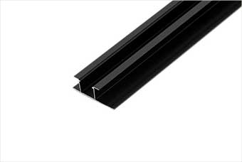 吉安航空纤维墙咔铝合金带灯中条(哑黑氧化)